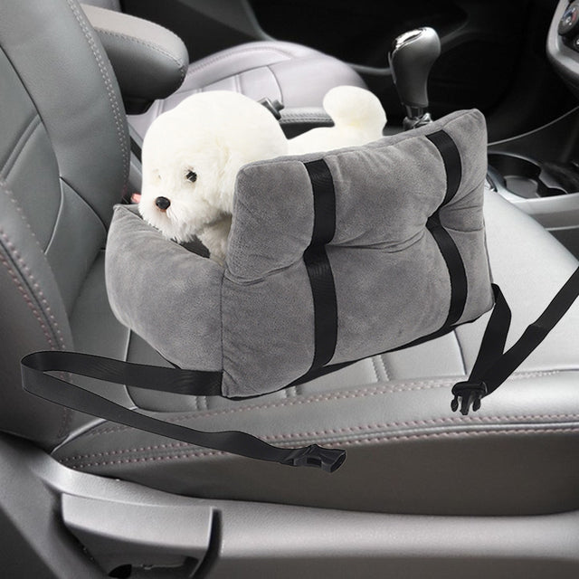 Plush-Cosy-Dog-Car-Seat-Travel-Bed-3