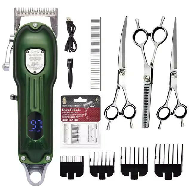 Professional Dog Grooming Kit with Clippers, Scissors & Accessories for Home Use 1