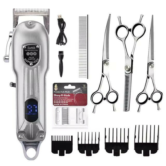 Professional Dog Grooming Kit with Clippers, Scissors & Accessories for Home Use 5