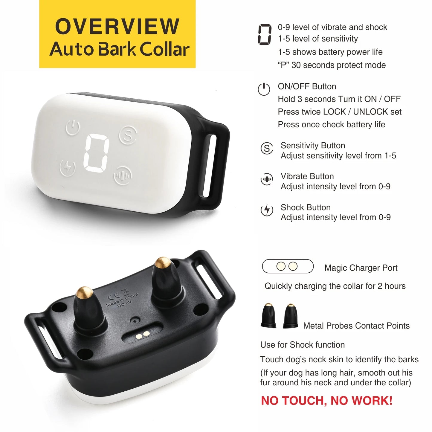 Comfortable Small Dog & Puppy Anti-Bark E-Collar 7