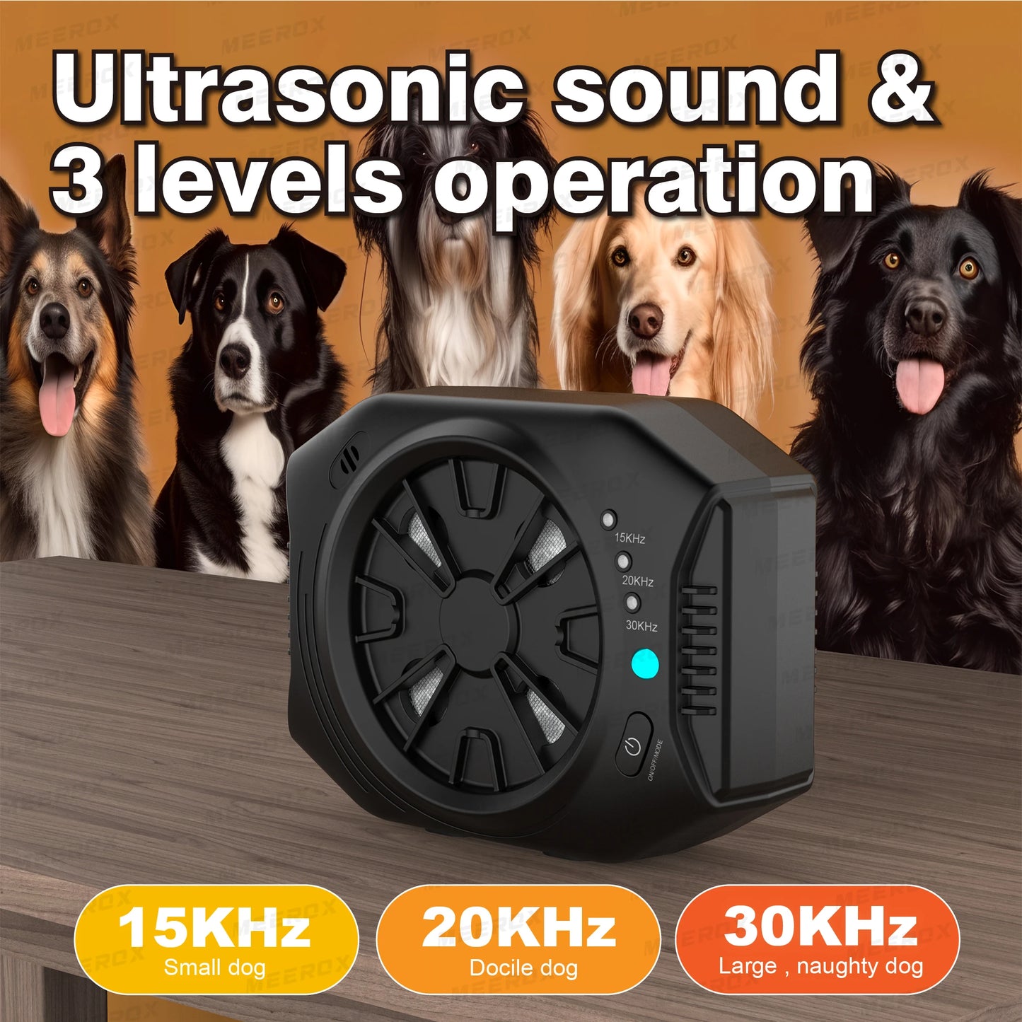Waterproof Ultrasonic Dog Barking Deterrent Device for Indoor & Outdoor Use 5