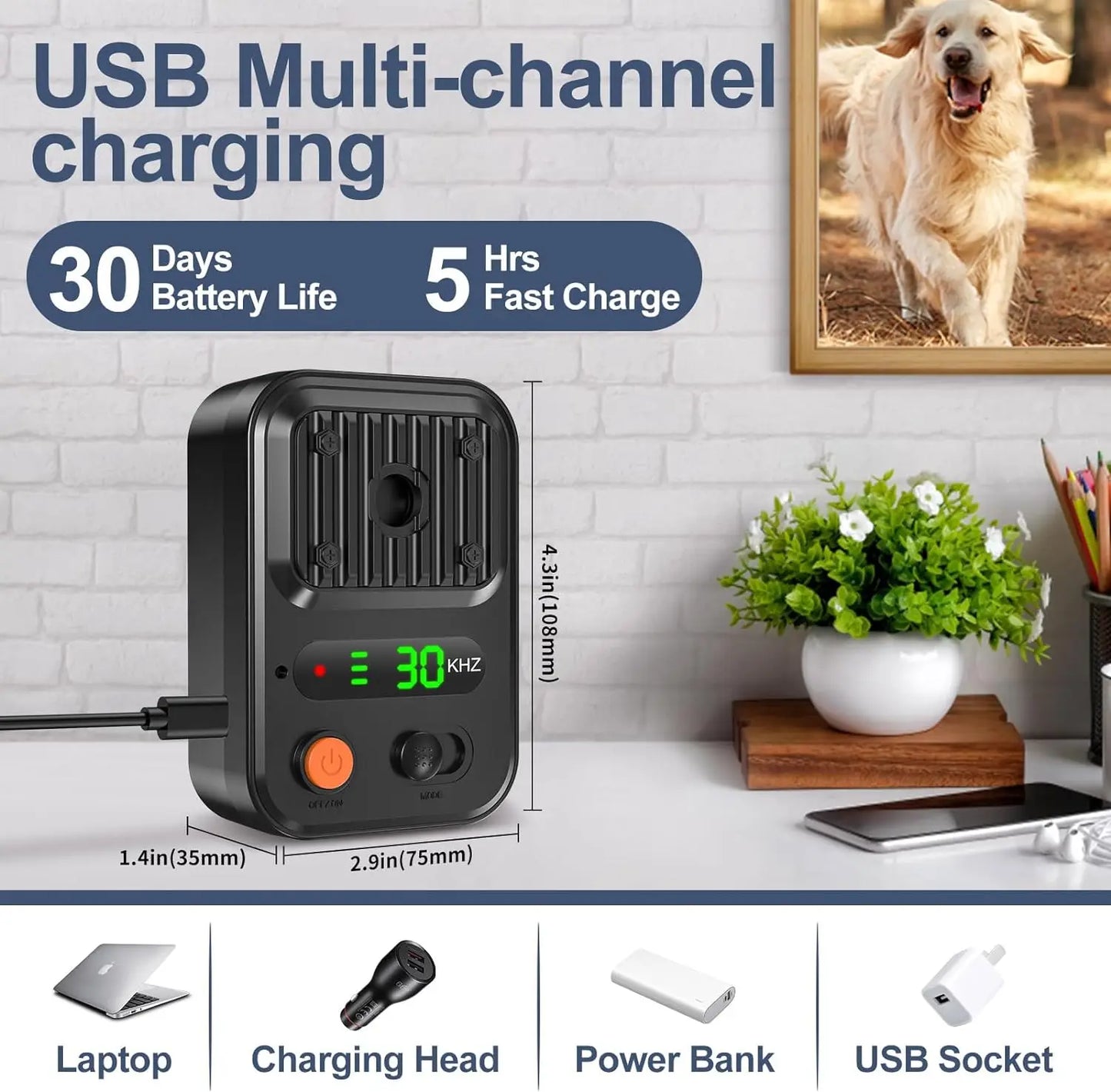 Ultrasonic Dog Bark Deterrent Device 5