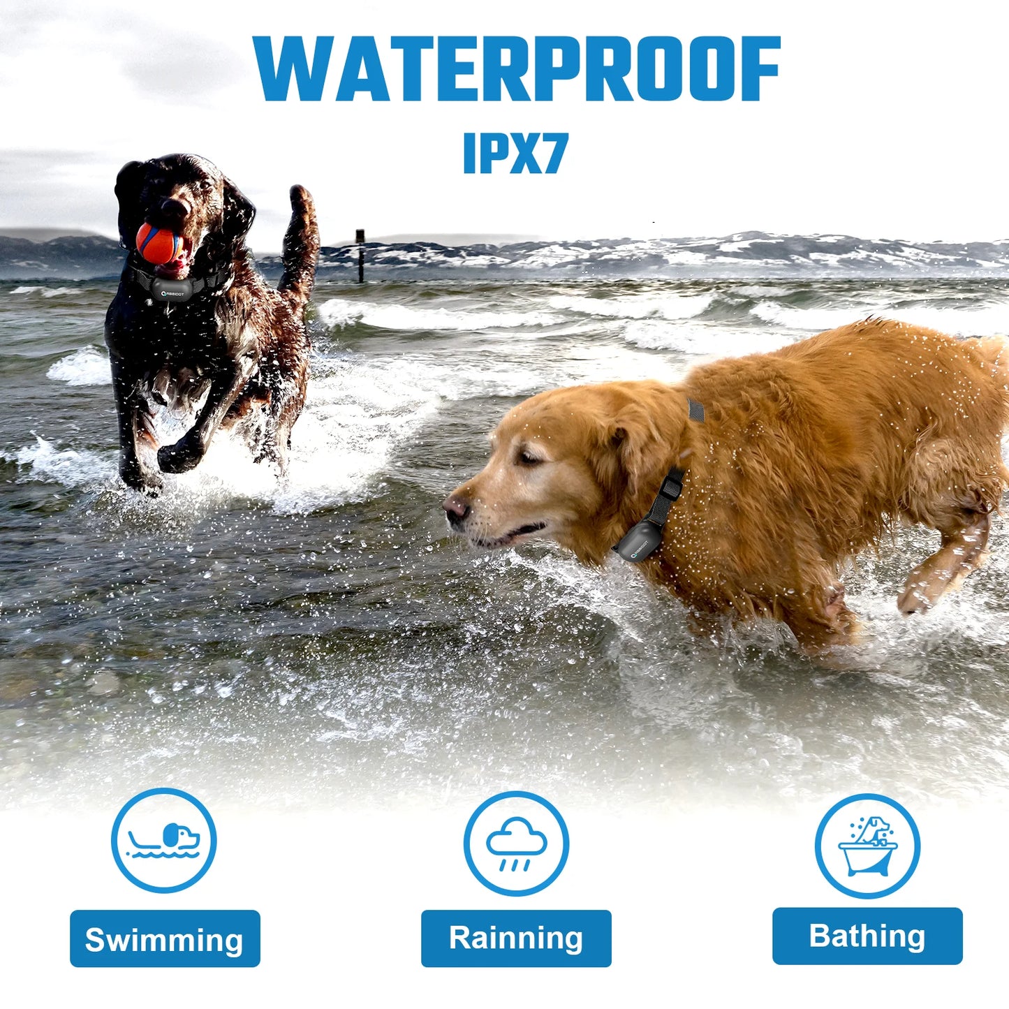 Beep, Vibrate & Safe Shock Dog Training Collar & Remote Control | Up to 900m Range