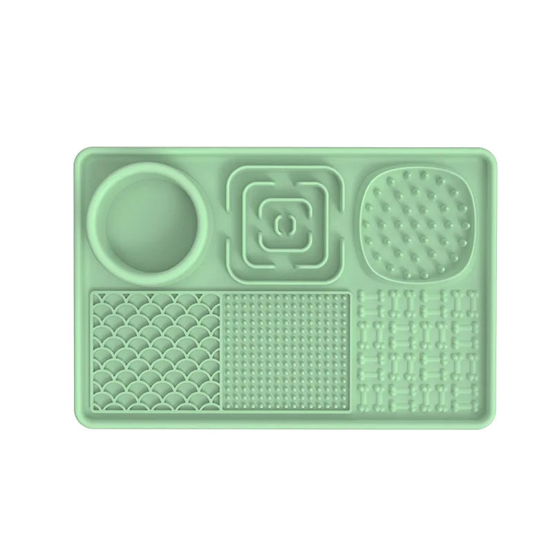 Silicone Dog Lick Mat for Interactive Slow Feeding | Non-Slip Pet Feeding Puzzle with Suction Cups 2
