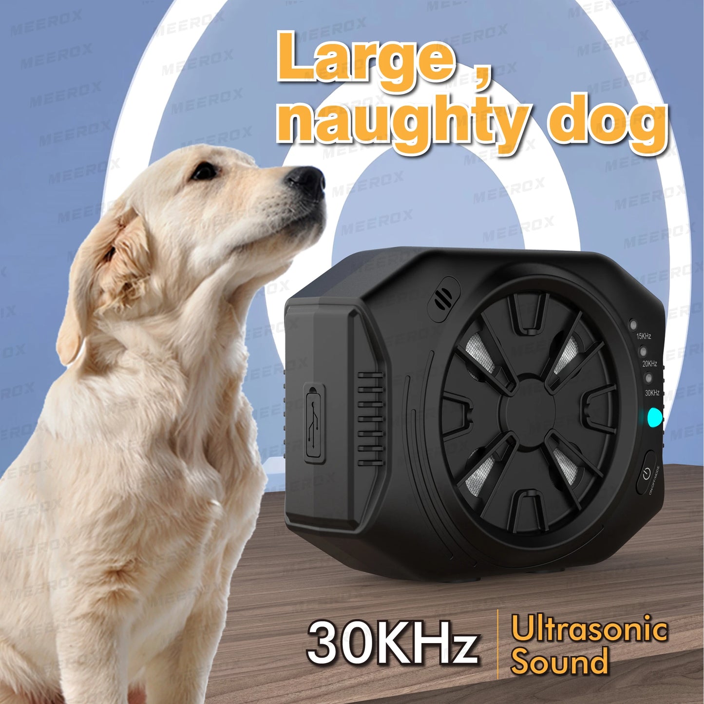 Waterproof Ultrasonic Dog Barking Deterrent Device for Indoor & Outdoor Use 7