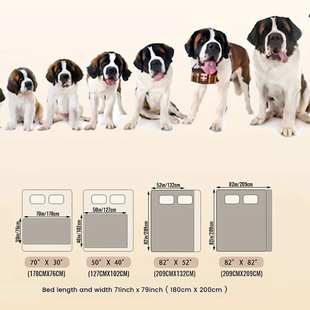 Double-Sided & Water-Resistant Dog Blanket Furniture Protector for Beds & Sofas 16