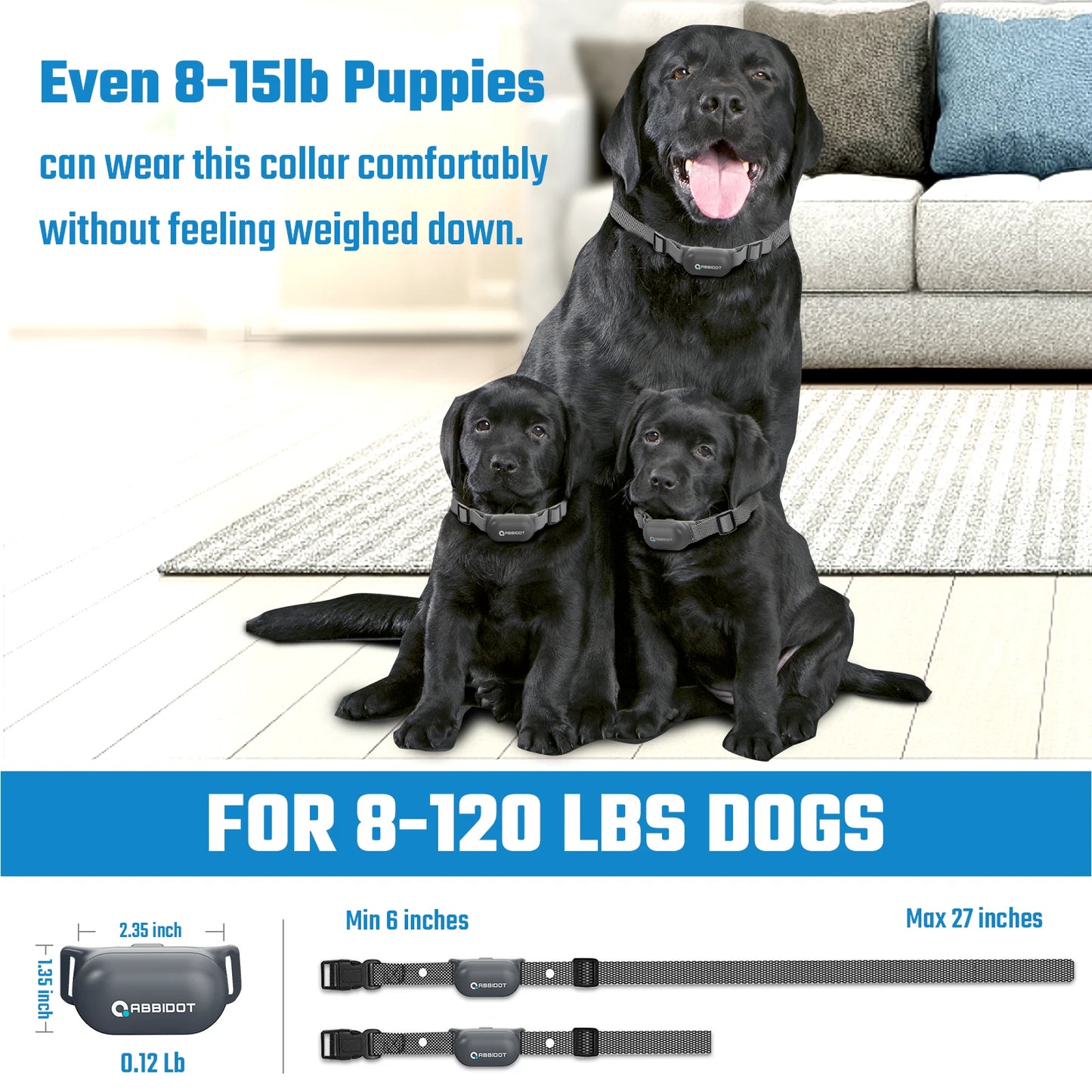 Beep, Vibrate & Safe Shock Dog Training Collar & Remote Control | Up to 900m Range