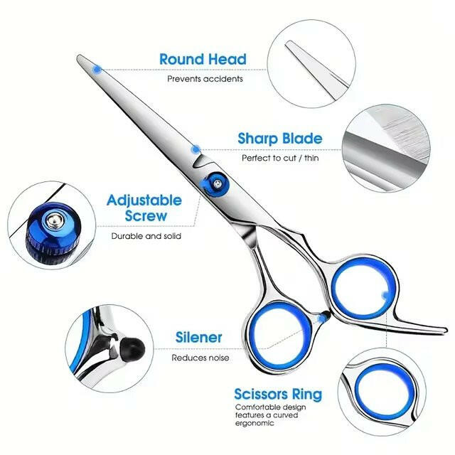 Stainless Steel Dog Grooming Scissors Set & Comb 8