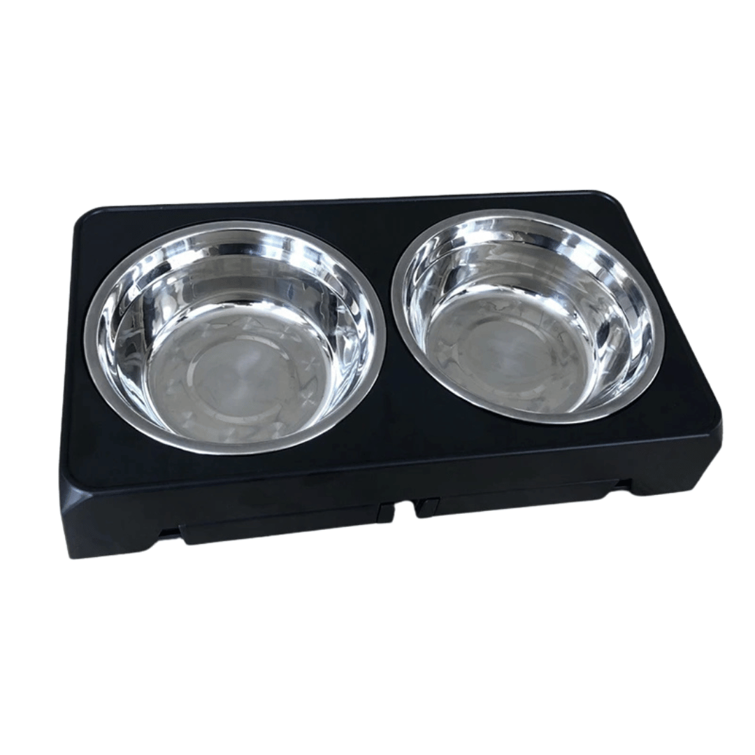 Adjustable Elevated Dog Feeding Station & Stainless Steel Dog Bowls 8