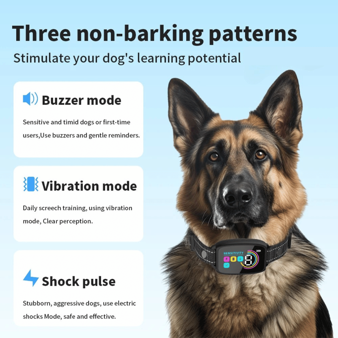Automatic Anti-Bark Collar for Dog Training with Waterproof Digital Display 4