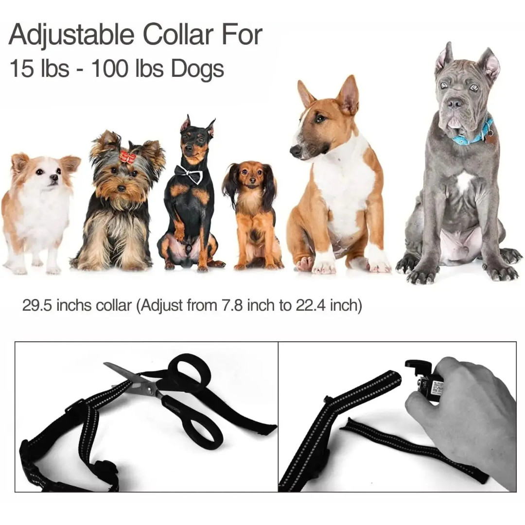 Automatic Anti-Bark Dog Training Collar with Remote Control up to 450m Range 7