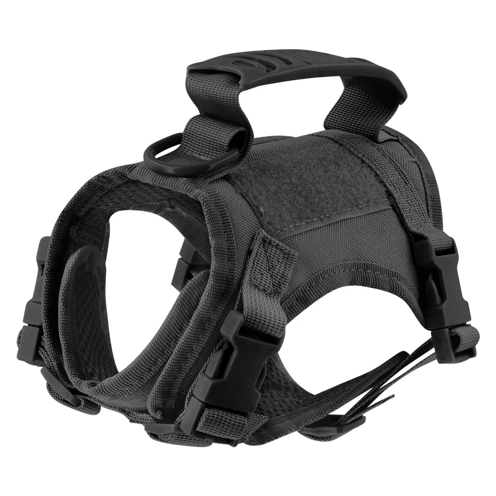 Military-Style Tactical Cat Harness & Leash 12
