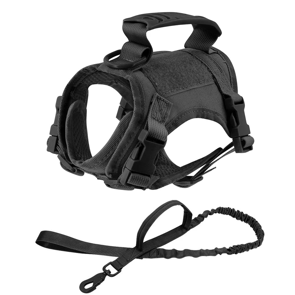 Military-Style Tactical Cat Harness & Leash 7