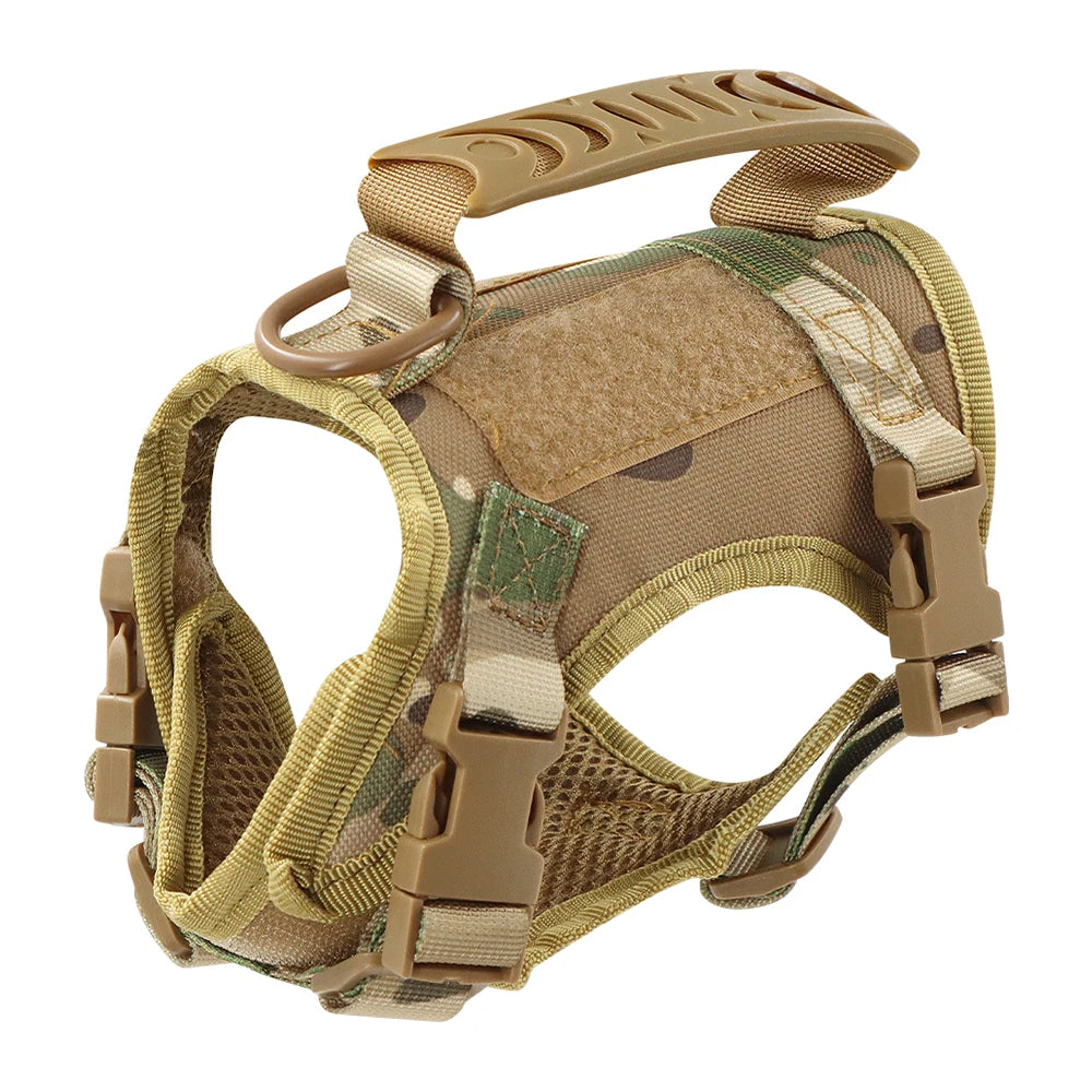 Military-Style Tactical Cat Harness & Leash 10