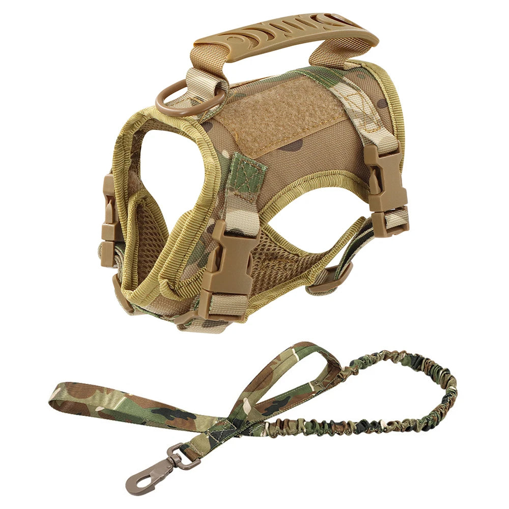 Military-Style Tactical Cat Harness & Leash 8