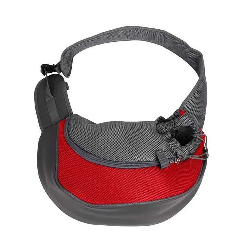 Dog Sling Bag for Small Dogs Red