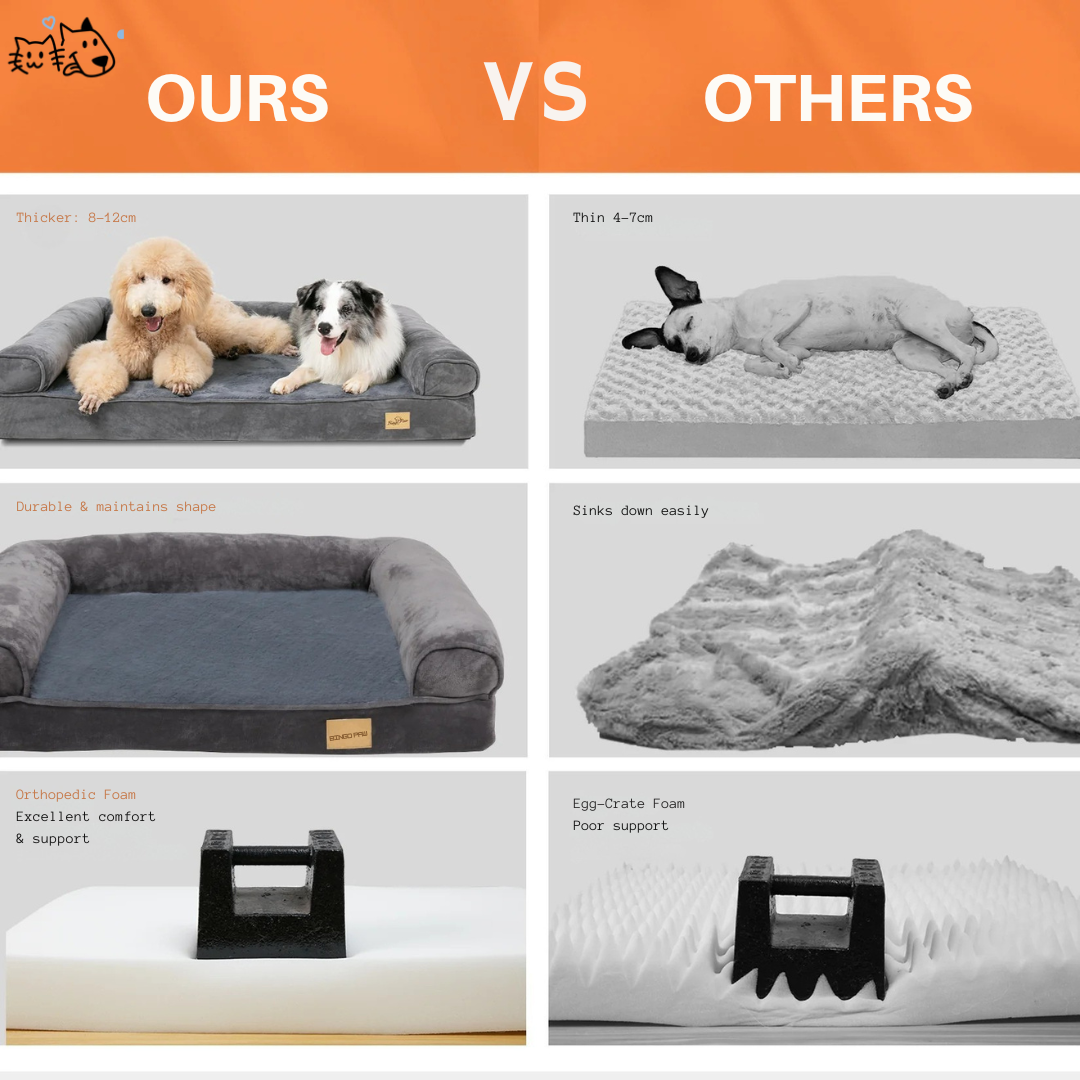 XL Orthopedic Dog Bed Memory Foam Mattress for Large Dogs