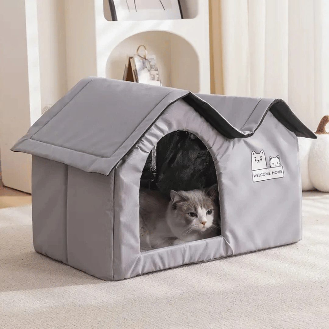 Feline Lodge Summer Cooling Cat House for Indoors & Outdoors 1