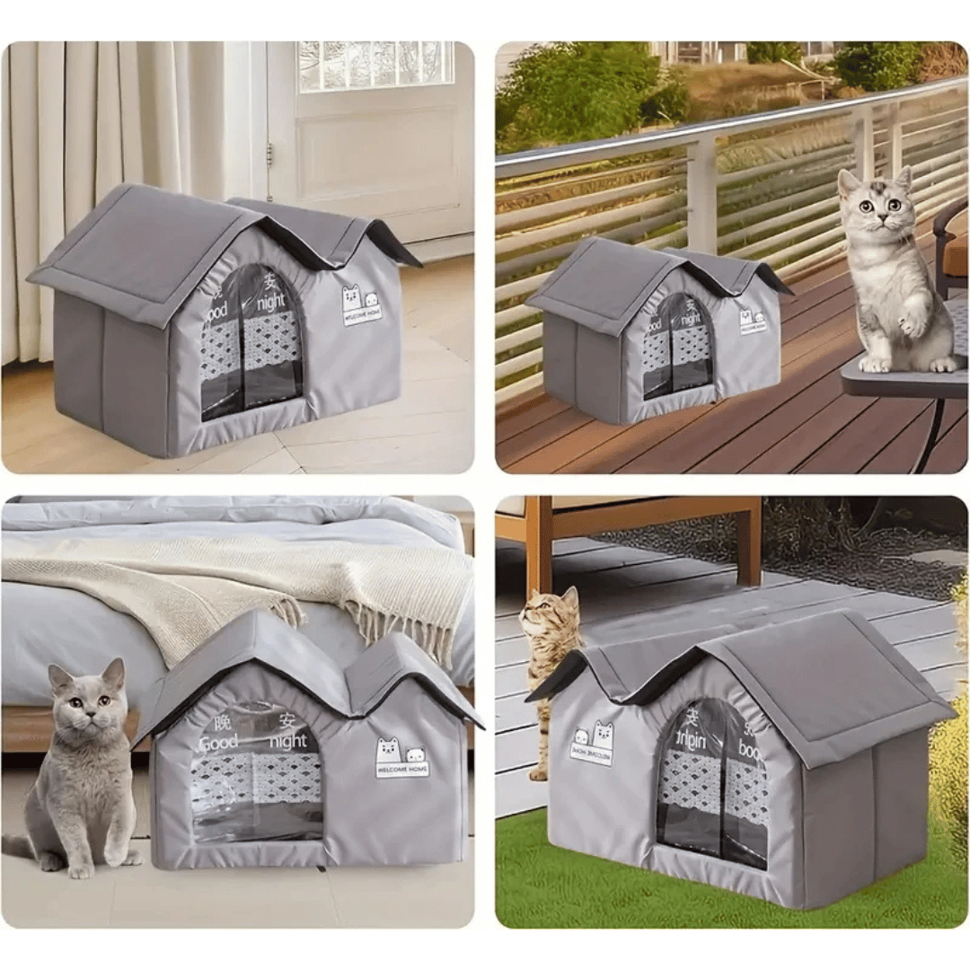 Feline Lodge Summer Cooling Cat House for Indoors & Outdoors 4