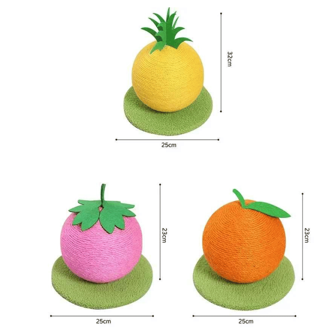 Fruity-Kitty Interactive Cat Scratching Ball 14