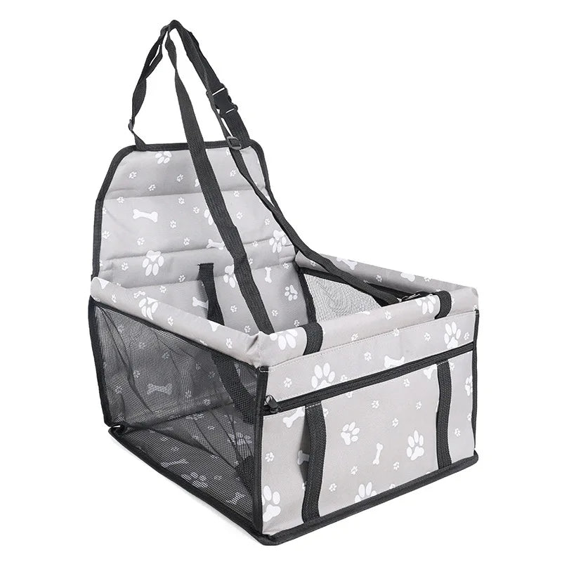 Stable Quick-Release Dog Car Seat Basket with Breathable Mesh Sides 4