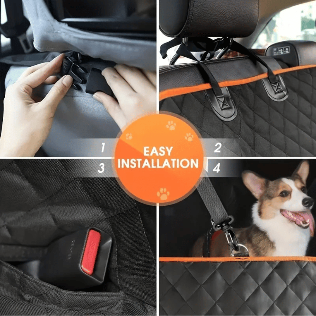 Large Dog Car Seat Hammock Cover for Backseats 3