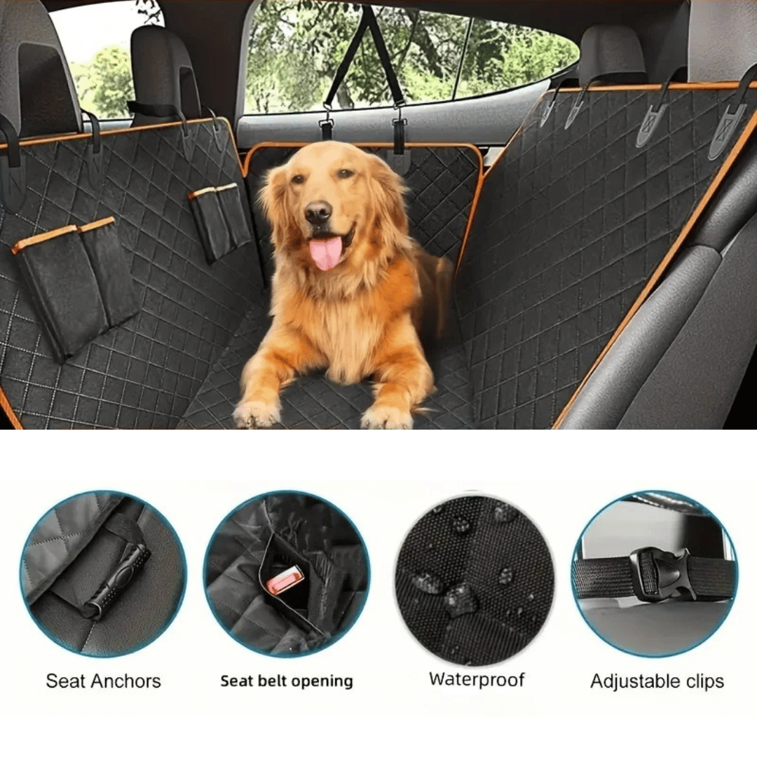 Large Dog Car Seat Hammock Cover for Backseats 4