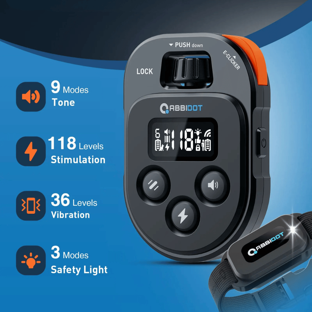 Long Distance 1250m Dog Training Collar with Remote Control 5