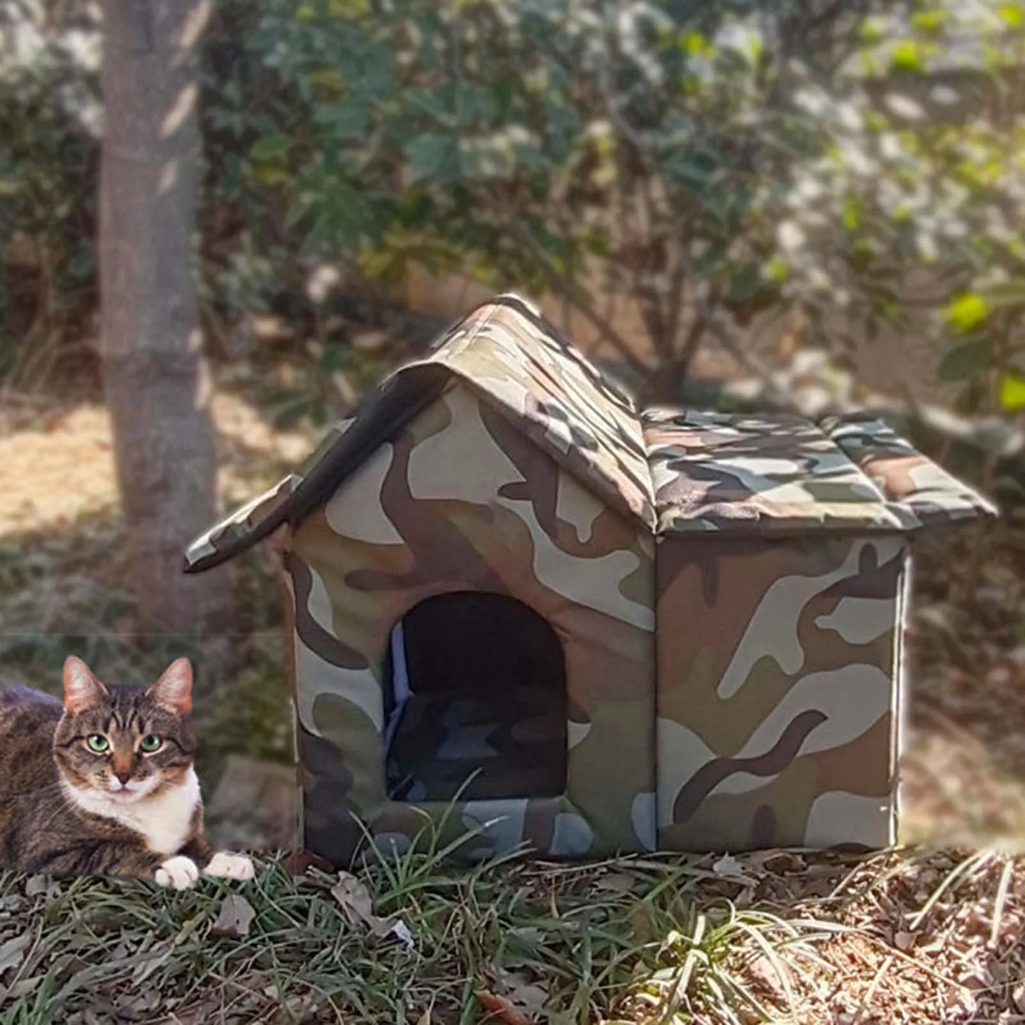 Meow Manor Waterproof Outdoor Cat House 2