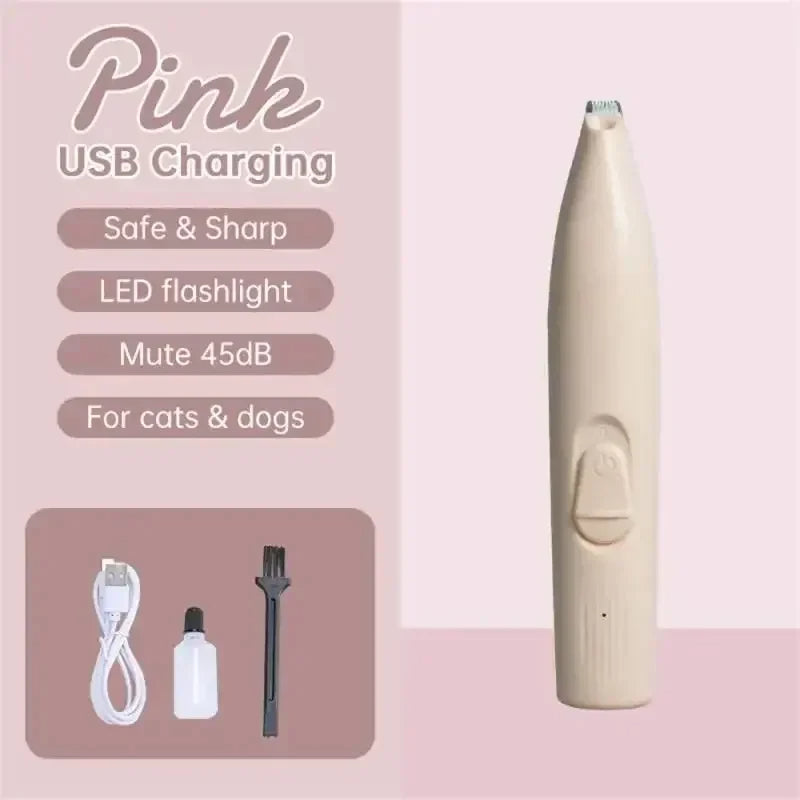 Illuminated Dog Paw Trimmer with Precision Cutter Head for Gentle Grooming 14