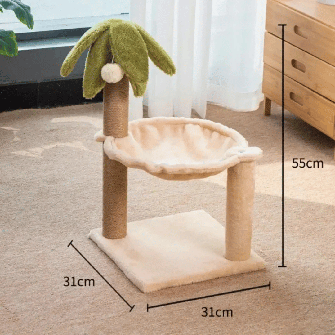 Purr-Palm Tree Cat Scratching Post & Nest 8