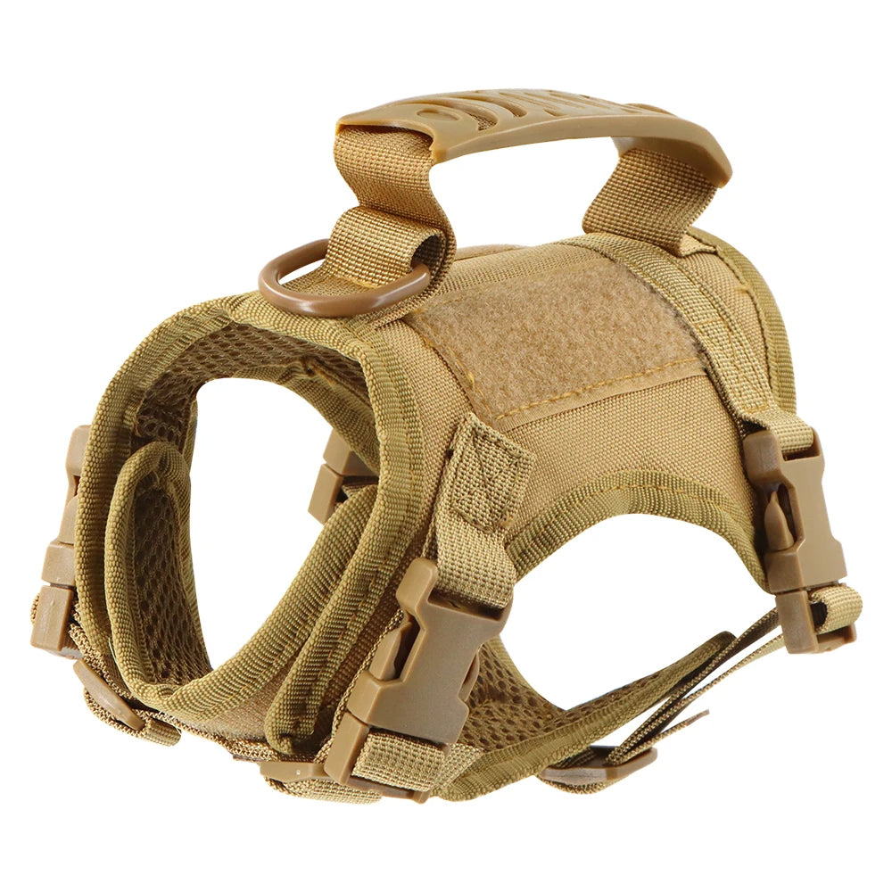 Military-Style Tactical Cat Harness & Leash 13