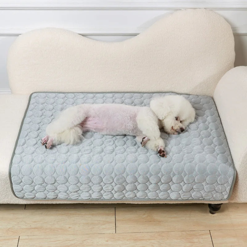 Padded Dog Cooling Mat for Sofas, Floors & Pet Beds | Machine Washable
