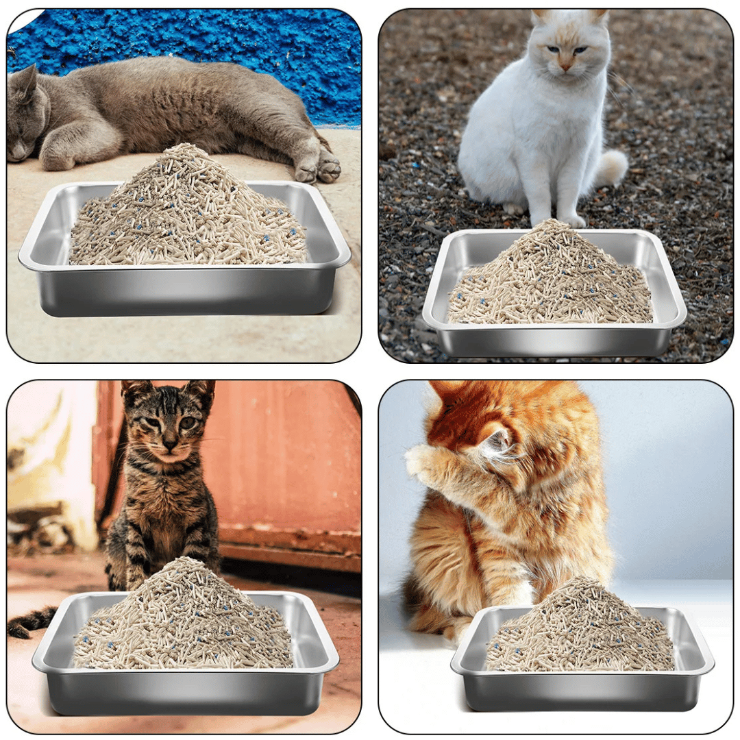 Stainless Steel Cat Litter Tray 2