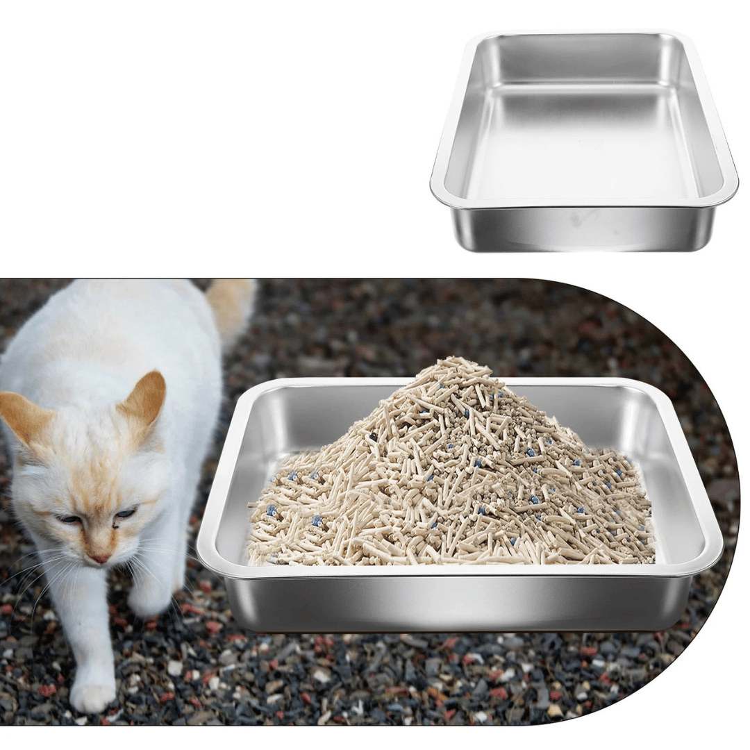 Stainless Steel Cat Litter Tray 6