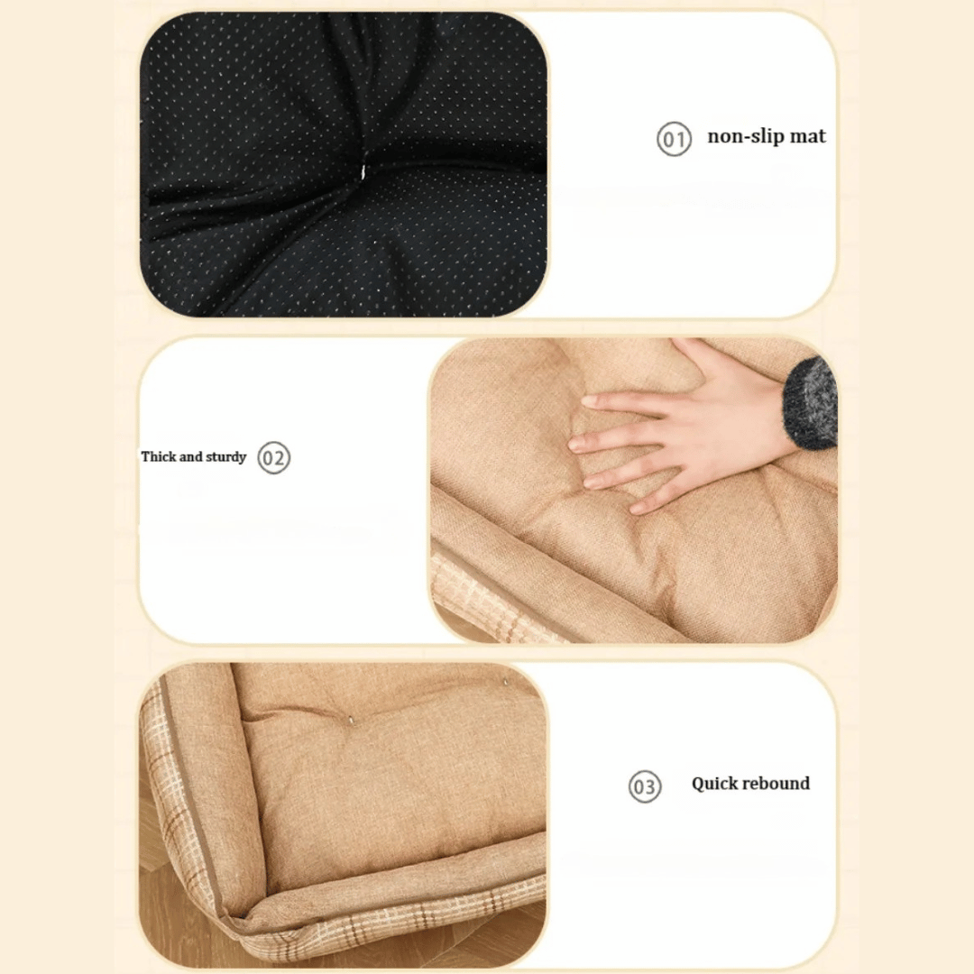 Thick & Comfy Dog Bed for Small Dogs & Cats 12