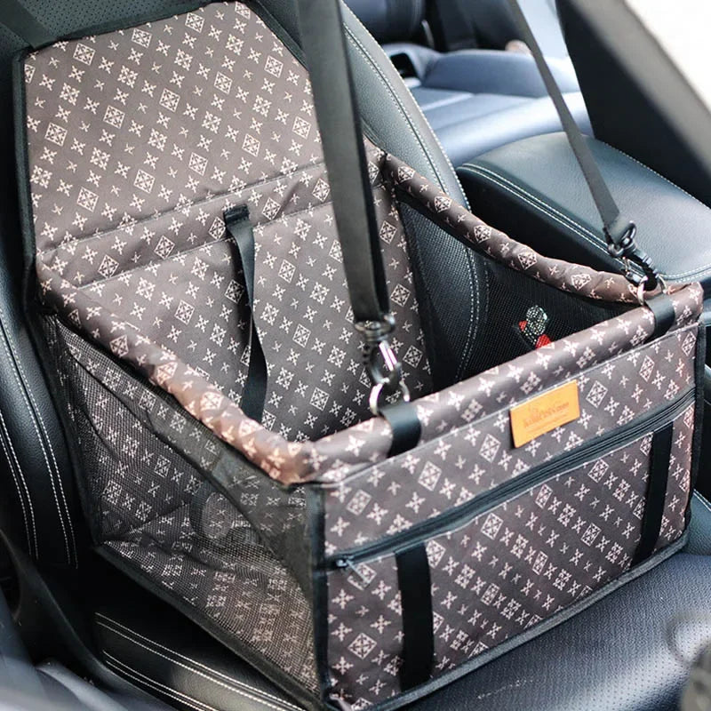 Stable Quick-Release Dog Car Seat Basket with Breathable Mesh Sides 3