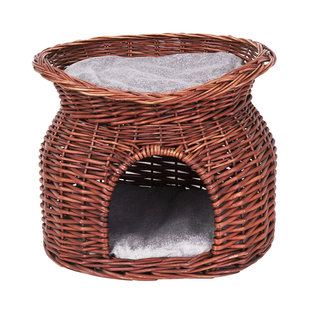 Wicker Cat House Basket 3