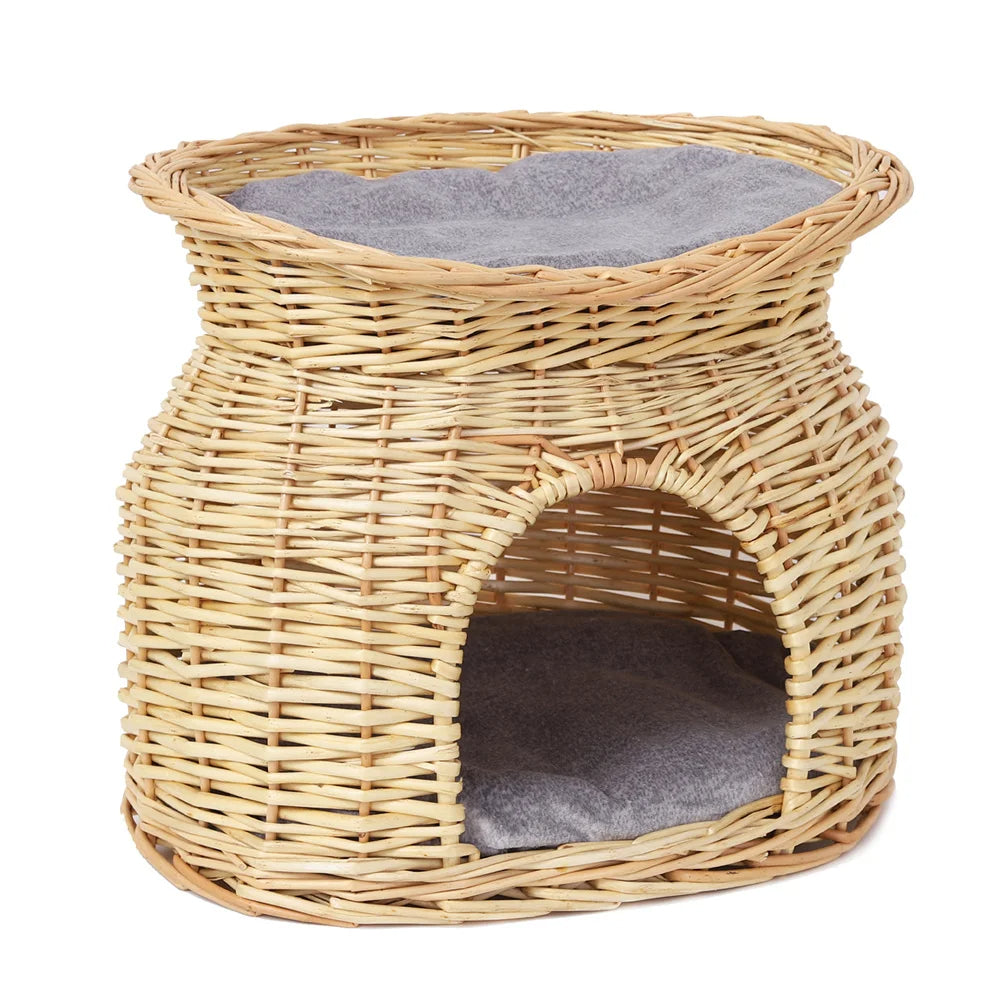 Wicker Cat House Basket 4