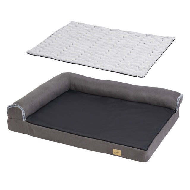 XL Orthopedic Memory Foam Dog Bolster Bed for Large Dogs 4