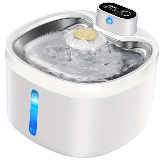 Wireless Pet Water Fountain for Fresh Flowing Drinking Water for Cats & Dogs | USB Rechargeable