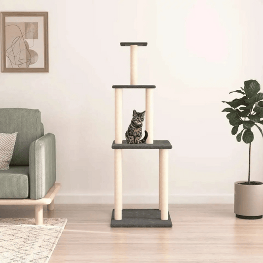 1.5 Metre Cat Tree Tower with Perches & Scratching Posts 1