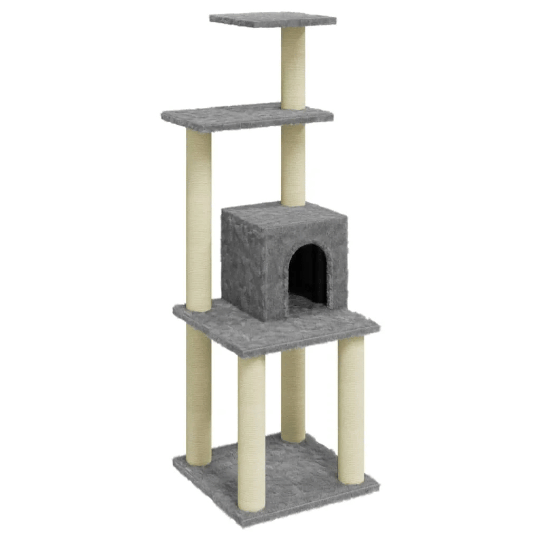 1 Metre Cat Tree Tower with Condo, Perches & Scratching Posts 5