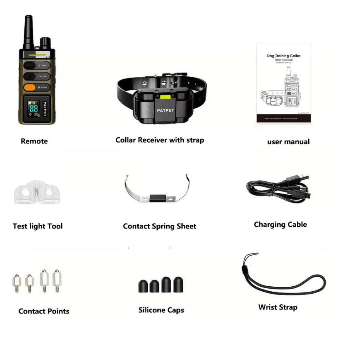 1 Mile Range Remote Dog Training Collar for Big & XL Dogs 15
