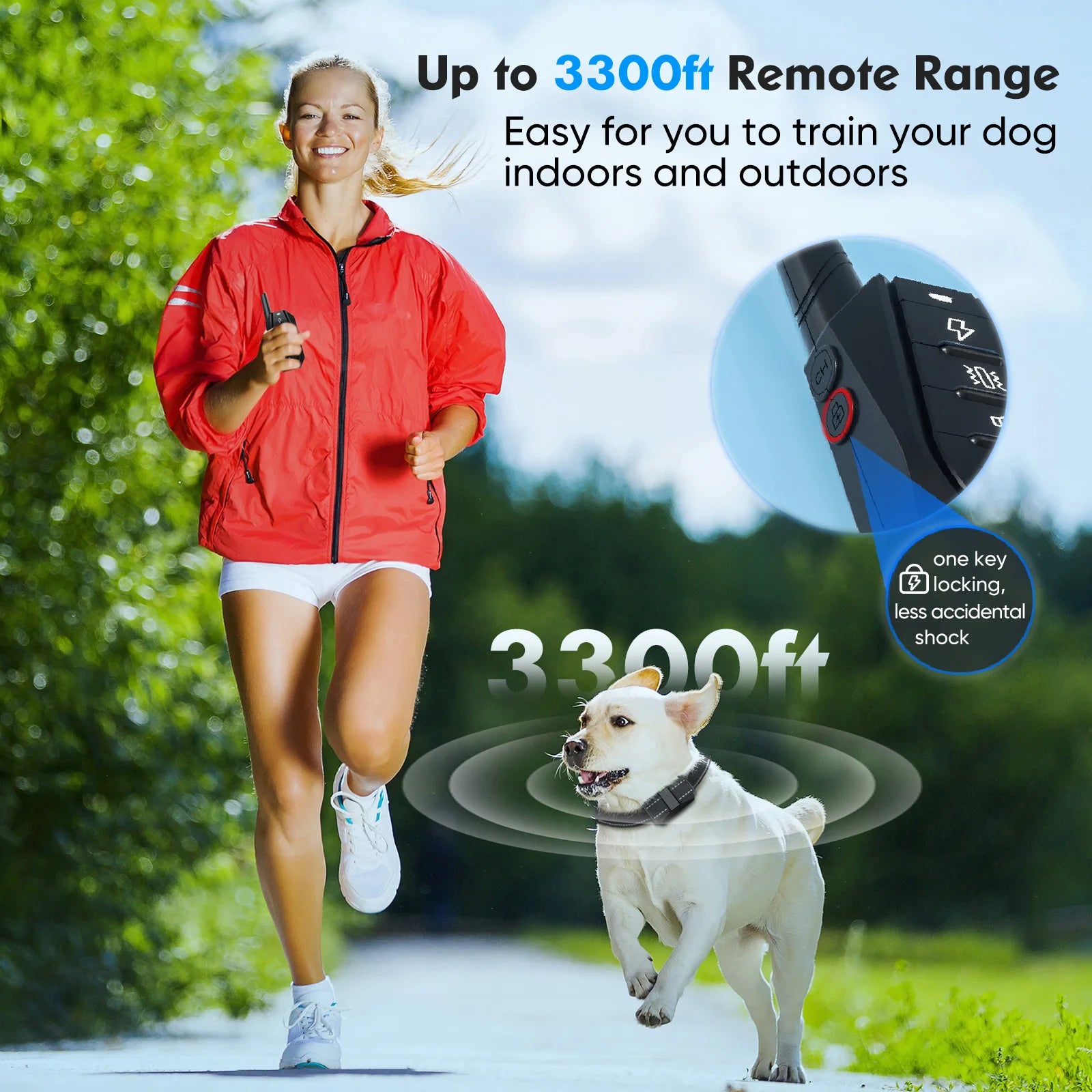 1000m Anti-Bark Electric Dog Collar with 3 Training Modes 5