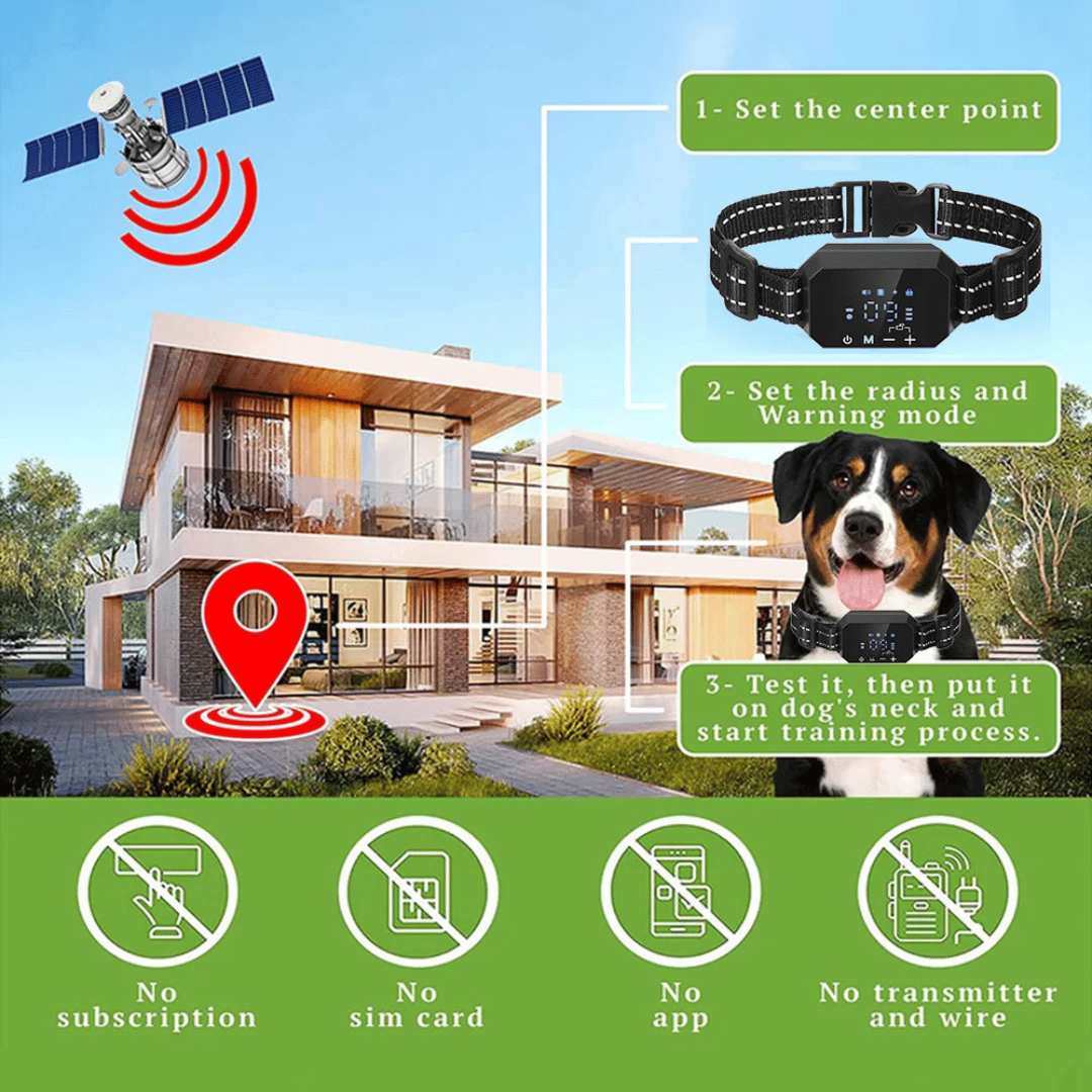 1000m GPS Wireless Dog Fence Containment System 8