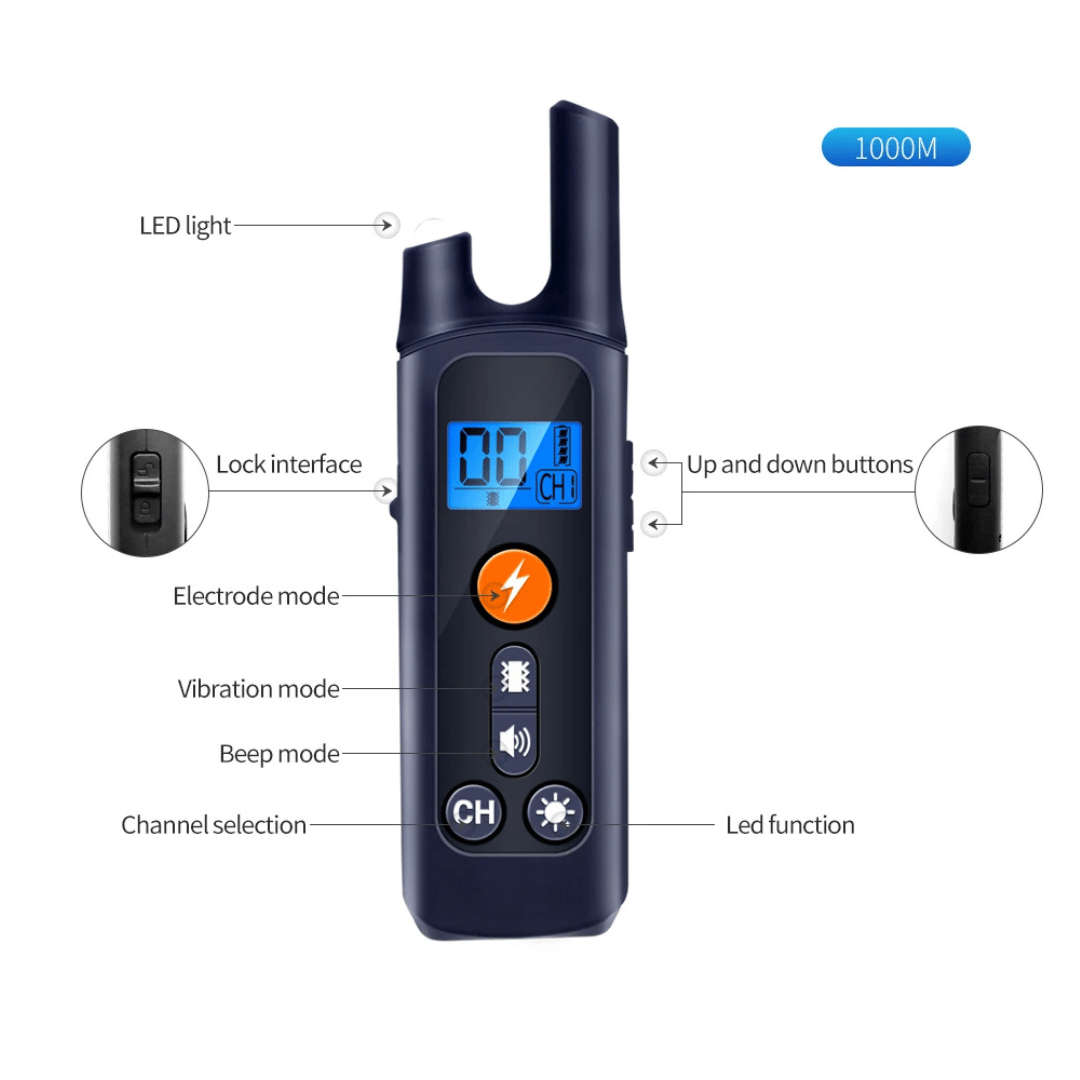 1000m Remote Controlled Dog Training Collar 5