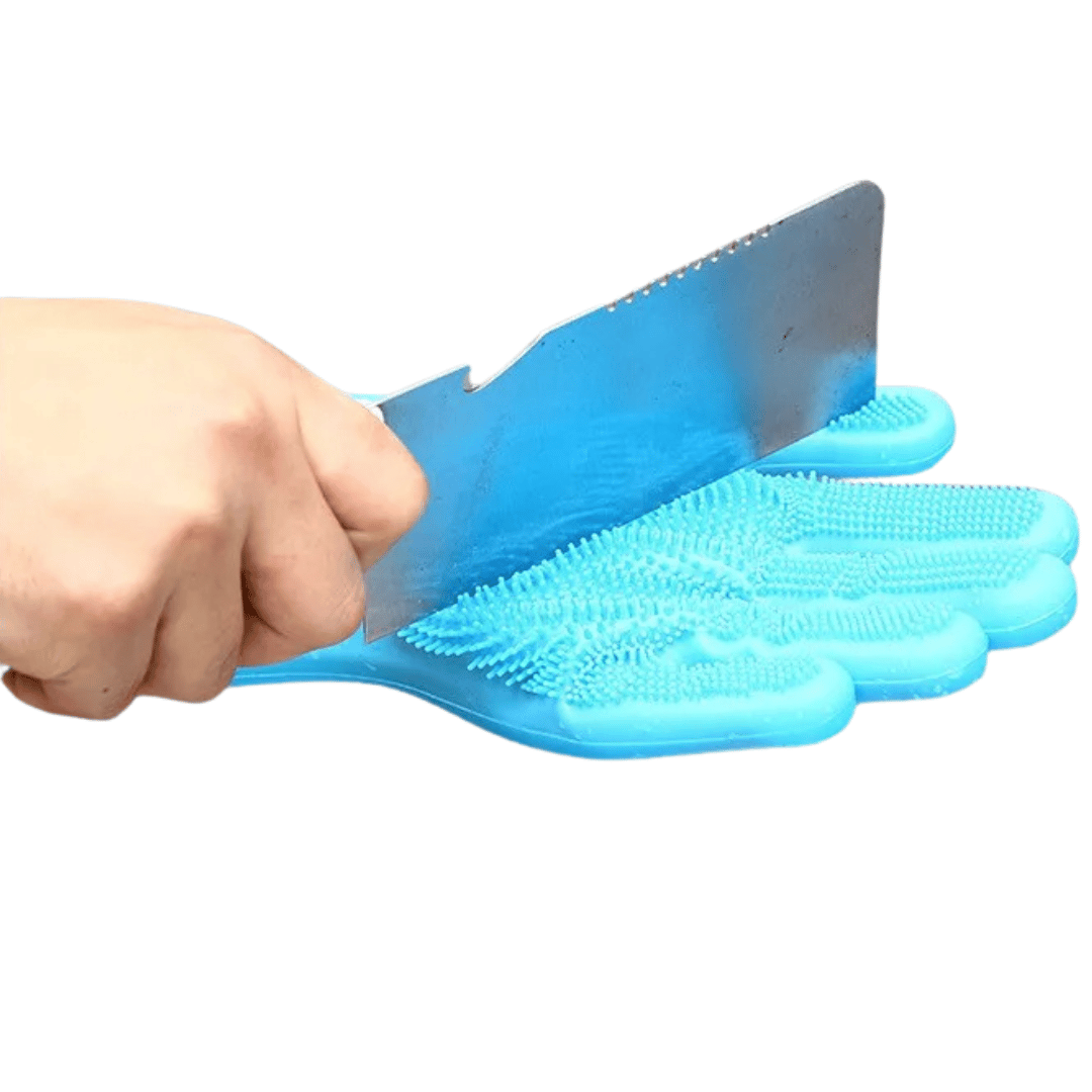 Silicone Dog Washing Gloves for Wet & Dry Bathing & Grooming