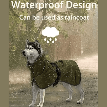 Waterproof & Warm Dog Jacket with Fleece Interior, Adjustable Neck & Reflective Piping 8