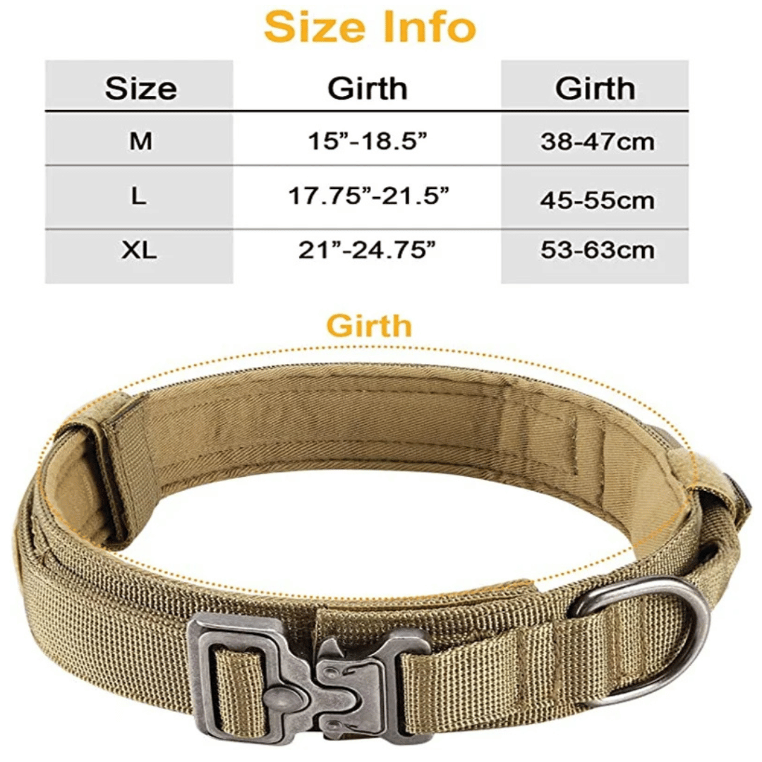 Heavy Duty Military-Style Tactical Dog Collar 16